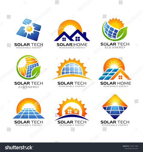 Sun Solar Energy Logo Design Template Stock Vector (Royalty Free) 1333411685 | Shutterstock