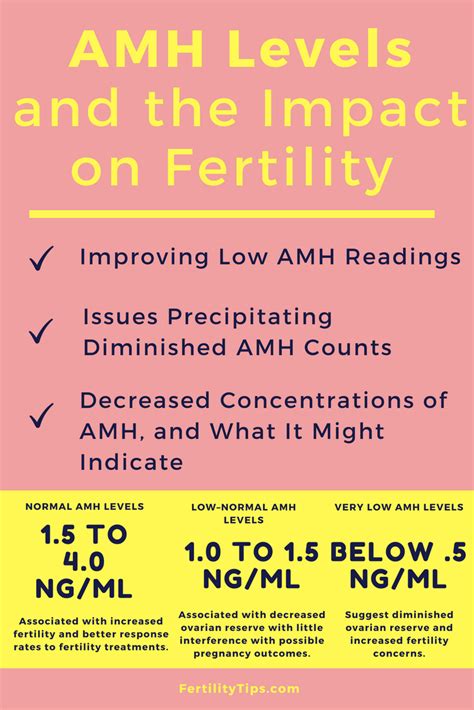 AMH Levels and the Impact on Fertility - FertilityTips.com | Fertility health, Fertility ...