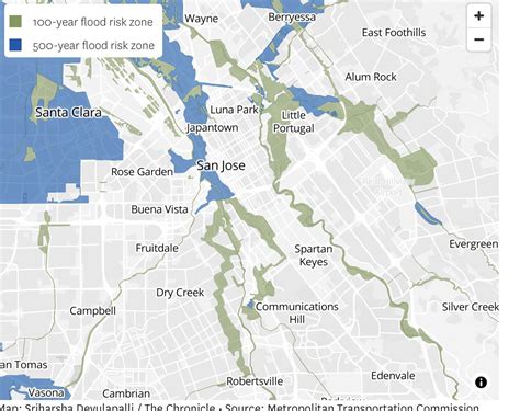 100 year flood map for San Jose : r/SanJose