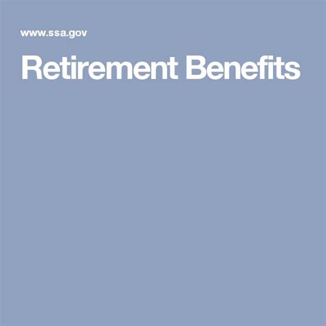 Retirement Benefits | Retirement benefits, Retirement, Benefit