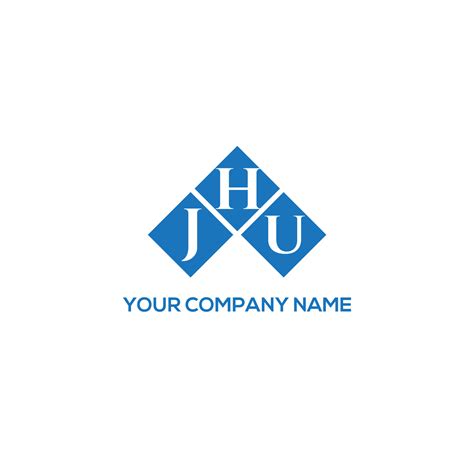 JHU letter logo design on WHITE background. JHU creative initials ...