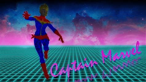 80s Neon Style Captain Marvel : carolcorps HD wallpaper | Pxfuel