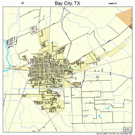 Bay City Texas Street Map 4805984