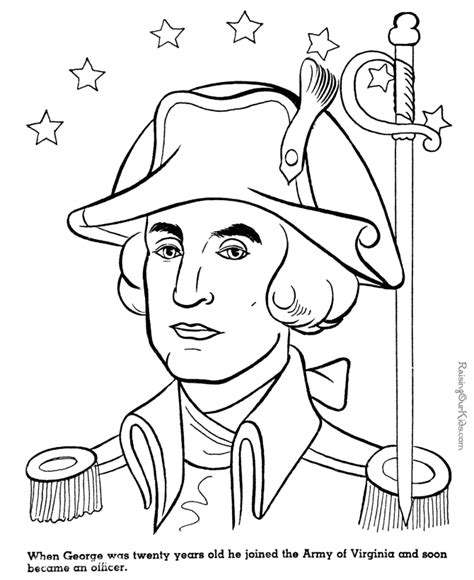 General George Washington coloring page 018