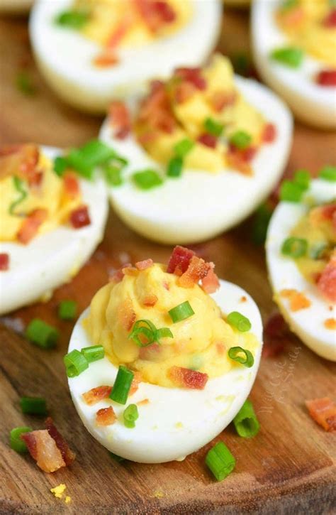 Bacon Deviled Eggs - Will Cook For Smiles