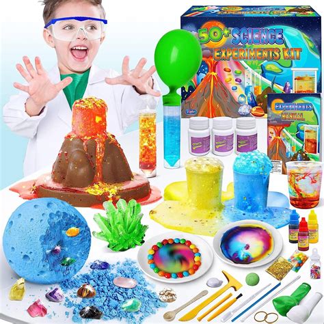 50 Science Lab Experiments Kit for Kids Age 4-6-8-12, STEM Activities ...