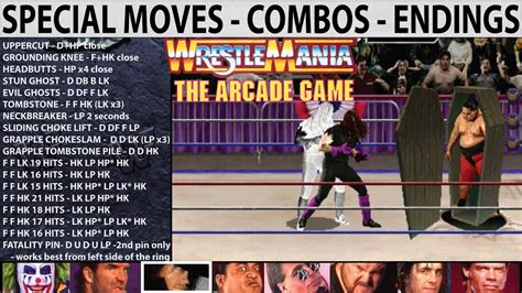 WWF WrestleMania The Arcade Game (Arcade) - Special Moves - Super ...