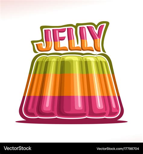 Logo for colorful jelly Royalty Free Vector Image