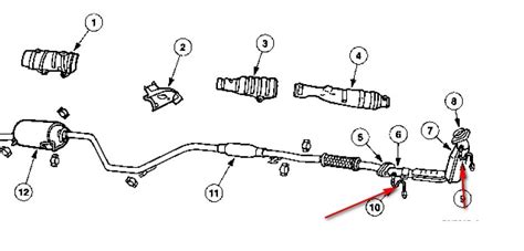 2000 Ford ranger exhaust system diagram