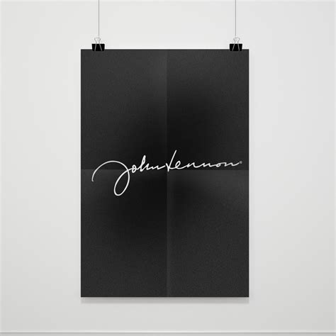 John Lennon Signature Poster