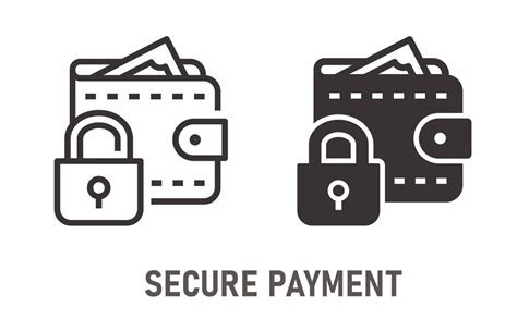 Secure payment icon on white background. Vector illustration. 14170012 ...