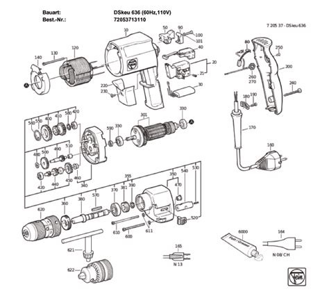 Buy Fein 72053713110 72053713110 DSkeu 636 Replacement Tool Parts ...