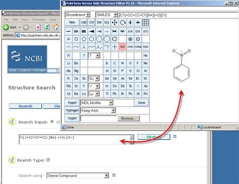 PubChem Sketcher Help