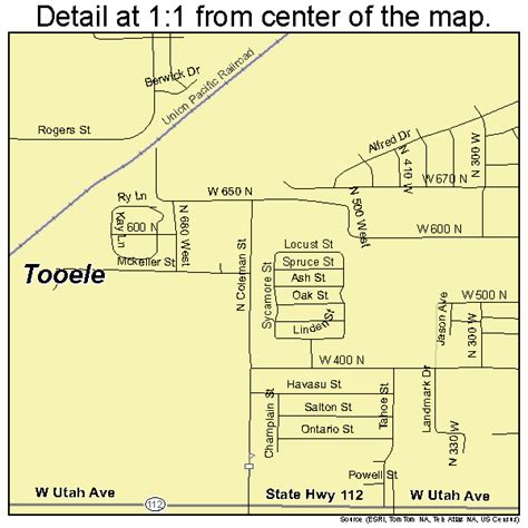 Tooele Utah Street Map 4976680