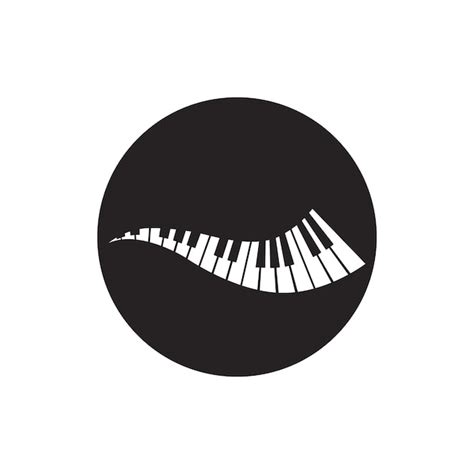 Premium Vector | Piano logo