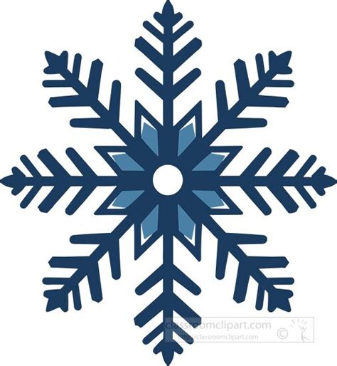 Weather Clipart-snowflake unique pattern and design of the ice crystal ...