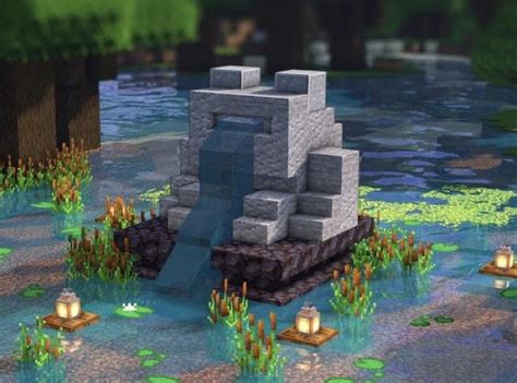 Minecraft frog fountain 🐸🌱🍄 | Minecraft farm, Minecraft designs, Minecraft fountain