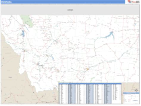 Montana ZIP Code Wall Map | Maps.com.com