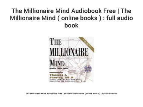 The Millionaire Mind Audiobook Free | The Millionaire Mind ( online books ) : full audio book