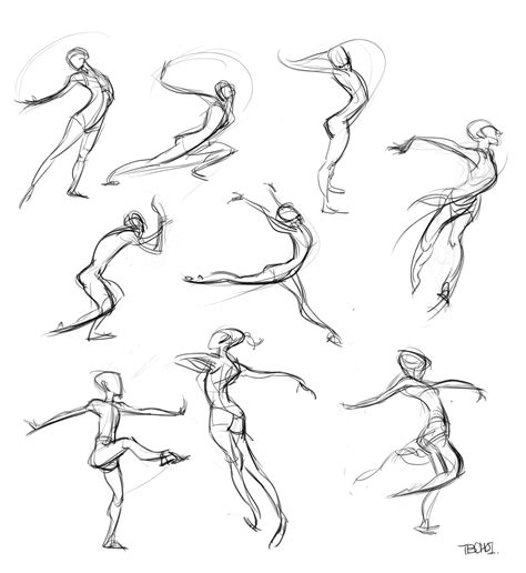 ArtStation - Drawing , TB Choi | Movement drawing, Figure drawing ...
