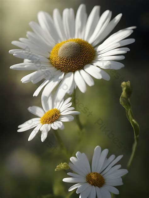 Daisy Flower In Garden Photo | JPG Free Download - Pikbest