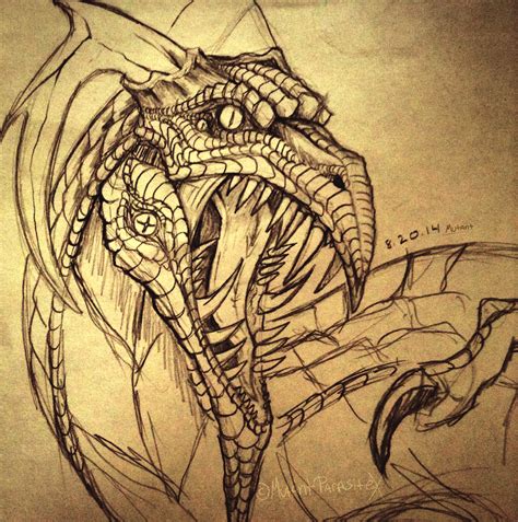 Creepy dragon thing by MutantParasiteX on DeviantArt