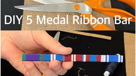 DIY British Medal Ribbon 5 Bar - YouTube