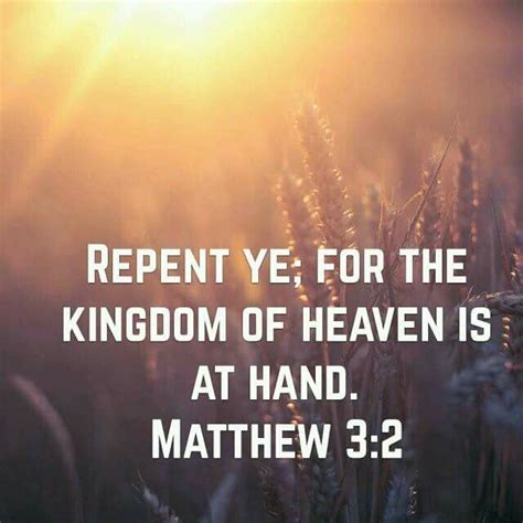 Matthew 3:2 | Jesus teachings, Jesus is coming, Kingdom of heaven