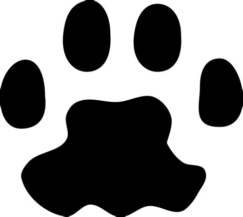 Clipart - Cat paw print