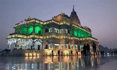 50 Best Prem Mandir Vrindavan Images, Prem Mandir Night View Photos.