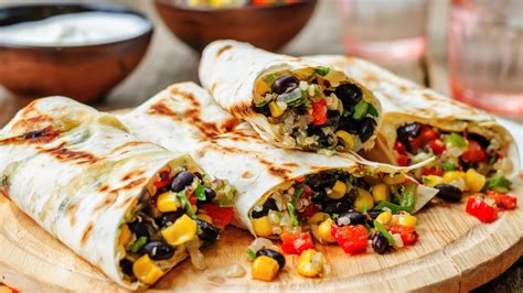 Black Bean and Vegetable Burritos Recipe | Epicurious