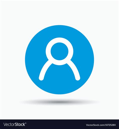 User icon human person sign Royalty Free Vector Image