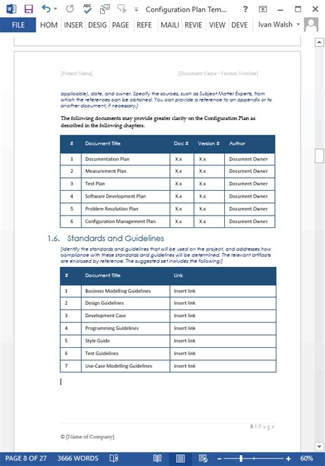 Configuration Guide Template (MS Word)