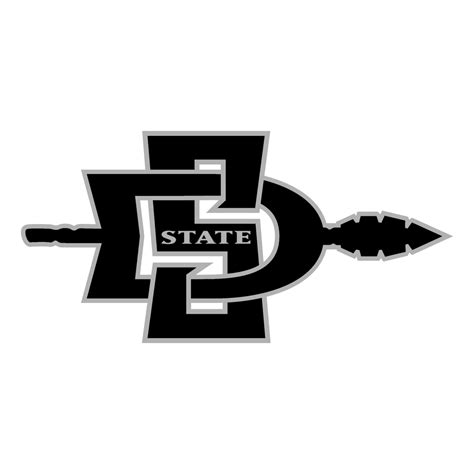 San Diego State Aztecs Logo Black and White – Brands Logos