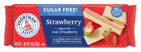 Voortman Sugar-Free Strawberry Wafer Cookies, 9 Oz. - Walmart.com ...