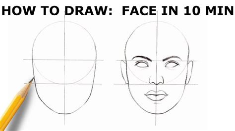 HOW TO DRAW: FACE | Basic Proportion - YouTube