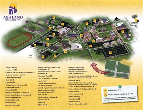 Ashland University Campus Map – Map Vector