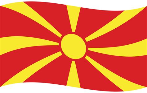 North Macedonia flag wave. North Macedonia flag 27292178 PNG