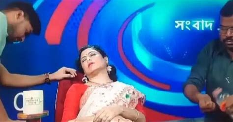 Doordarshan news: Watch: Doordarshan anchor faints on live TV while ...