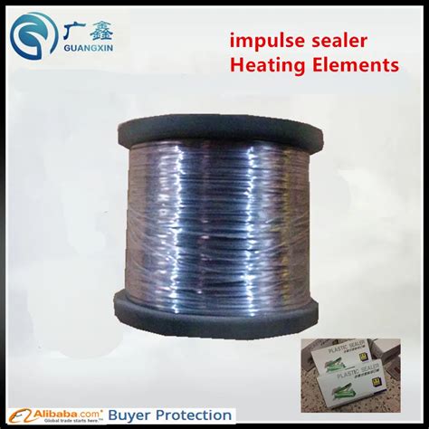 400mm impulse sealer spare parts hand sealer teflon belt + heat wire 0.5 wires (rounded wires ...