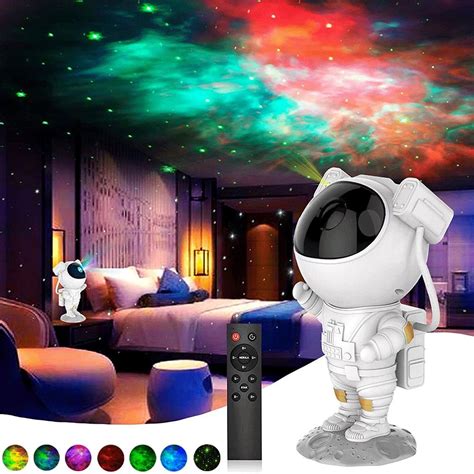 Astronaut Starry Galaxy Projector Night Light Lamp Space Nebula Star W ...