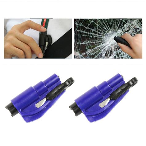 2 in 1 Emergency Window Glass Breaker Car Tool & Seat Belt Cutter ...