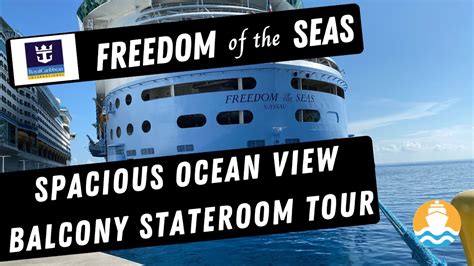 Spacious Ocean View Stateroom with Balcony Tour | Freedom of the Seas ...