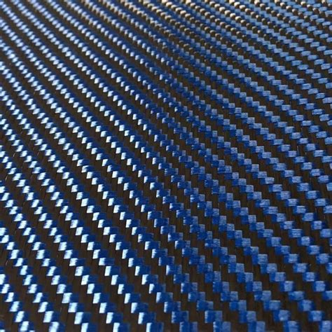 Blue Kevlar/Carbon 2x2 Twill 200gsm - Enhanced Composites