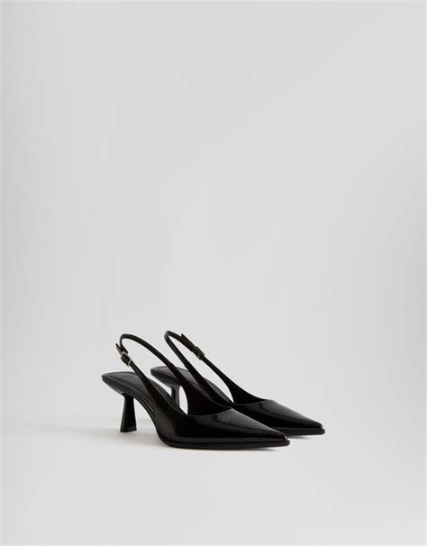 Kitten-heel slingback shoes - Women | Bershka