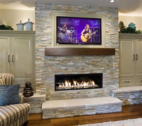 20++ Fireplace Designs With Tv - HOMYHOMEE