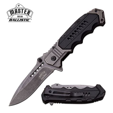 Spring Assisted Folding Pocket Knife Black Everyday Carry Mi