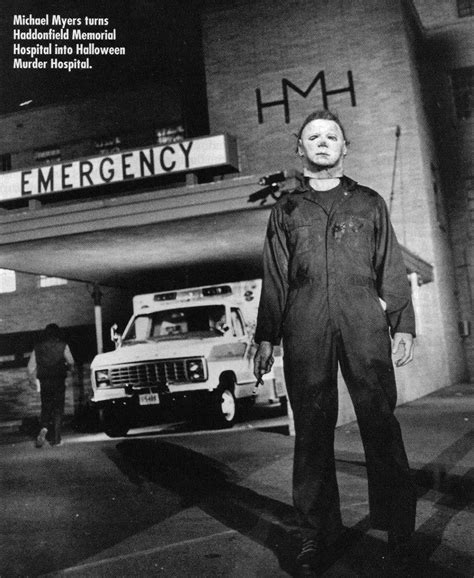 Behind the scenes in HALLOWEEN II (1981). | Michael myers, Halloween ...