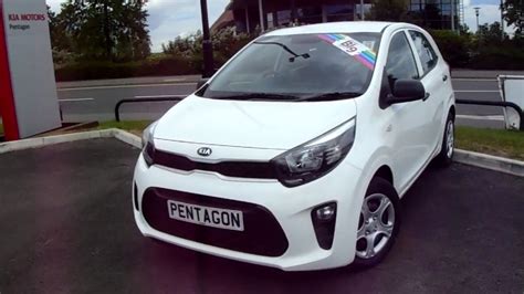 Kia Picanto 1.0 1 5dr white - YouTube