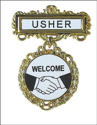 Usher Badge, Fancy Round - Christianbook.com